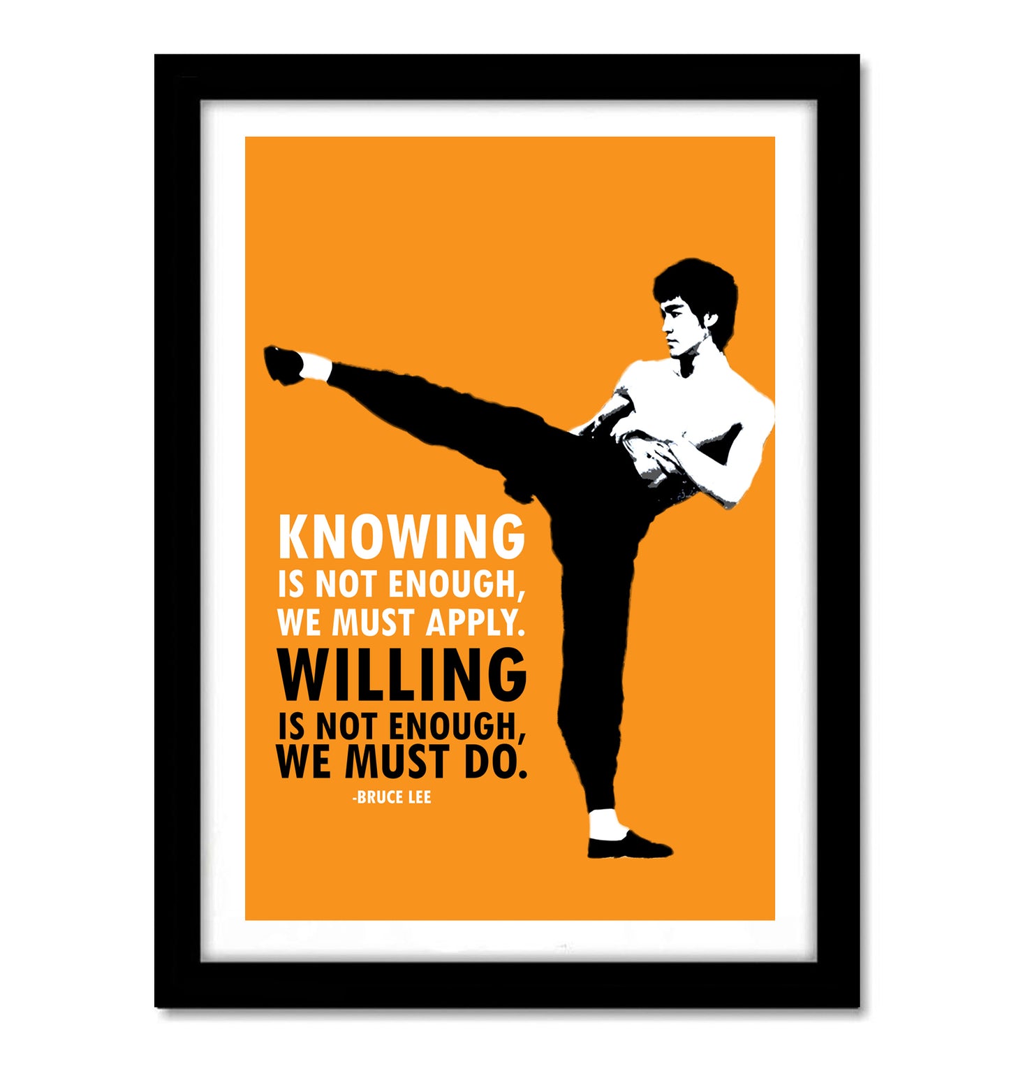 Bruce Lee Motivational Art work