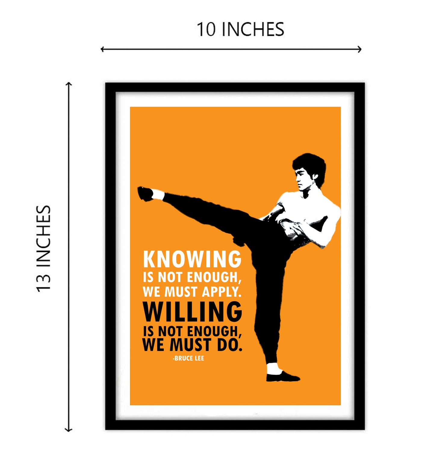 Bruce Lee Motivational Art work