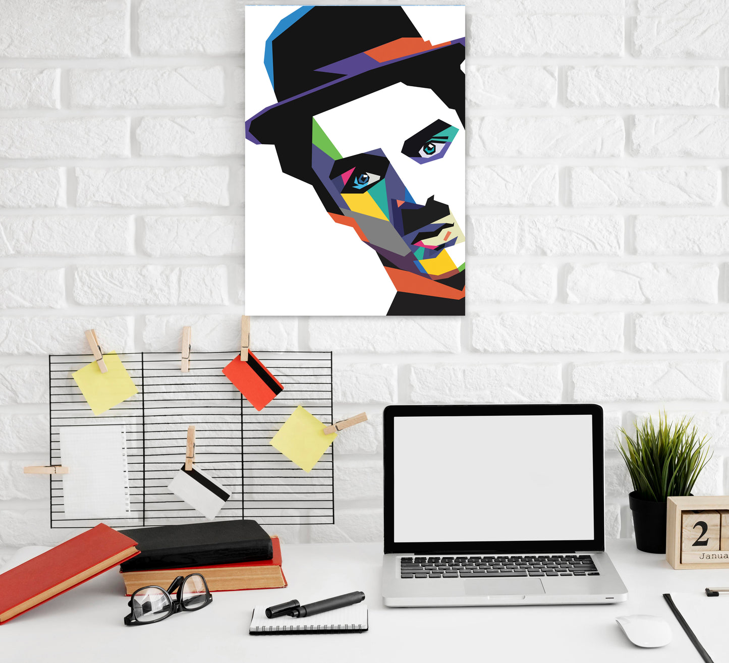 Charlie Chaplin Motivational Art work