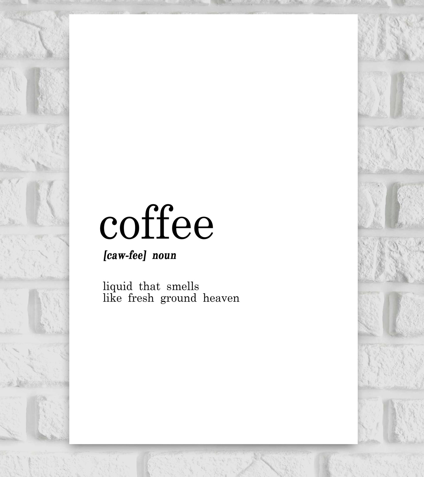 Coffee Funny Dictionary Art work