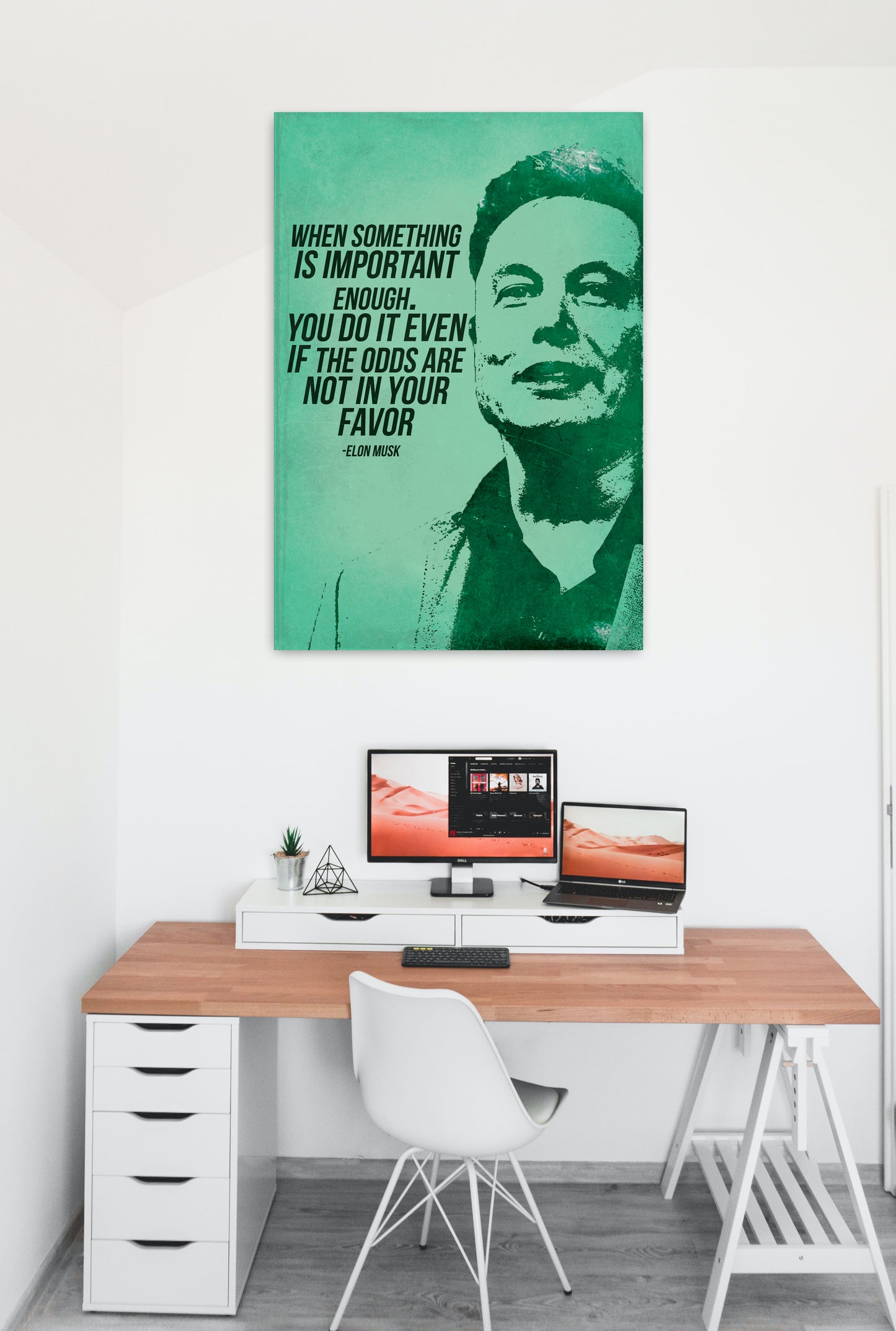 Elon Musk Motivational Art work