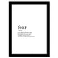 Fear Funny Dictionary Art work