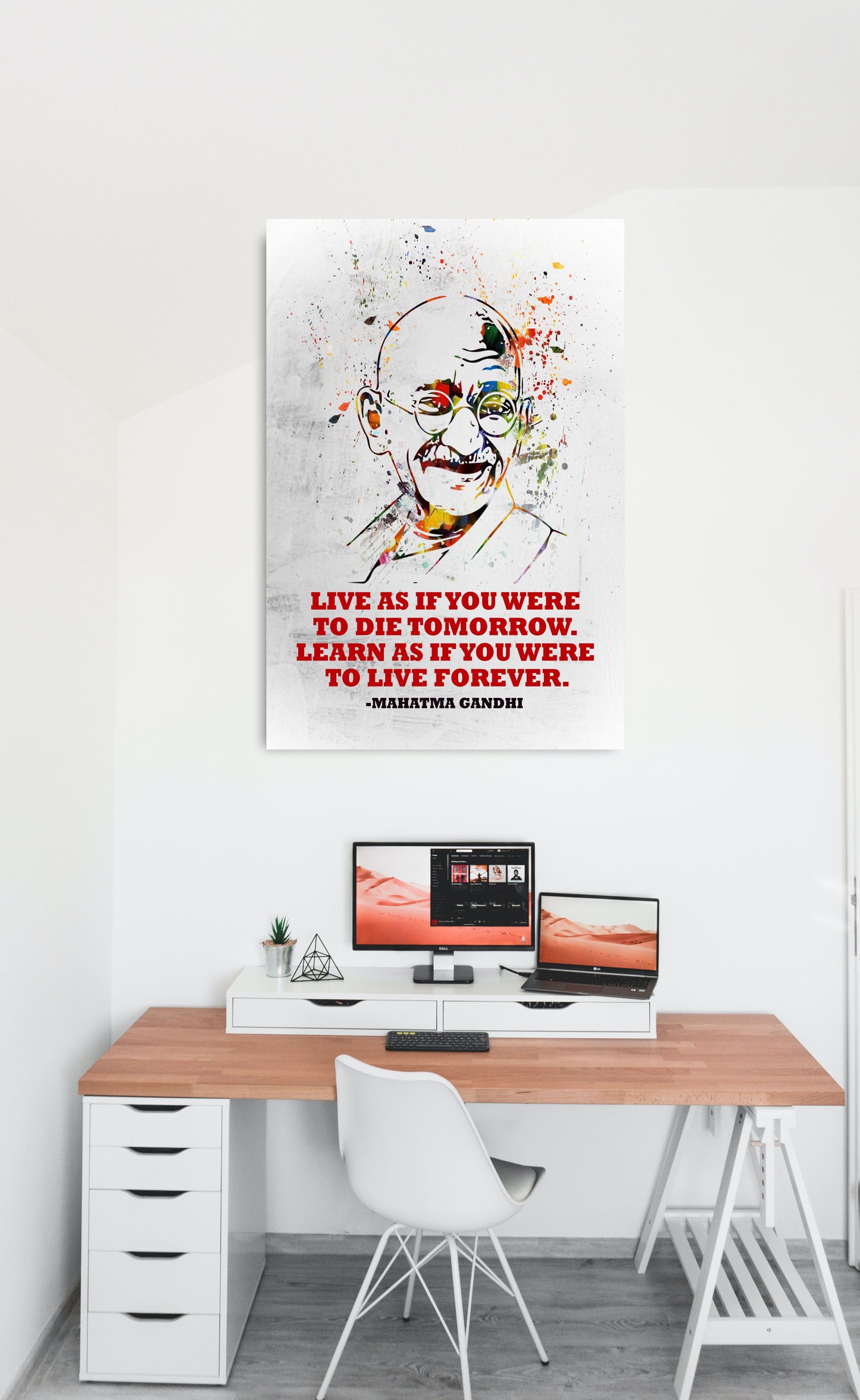 Mahatma Gandhi Motivational Art work