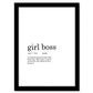 Girl Boss Funny Dictionary Art work