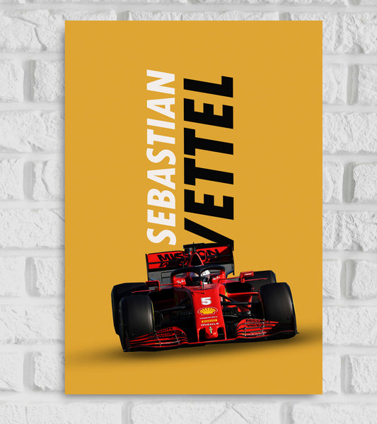 Sebastian Vettel Motorsports Art work