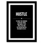 Hustle Motivational Quote Art work