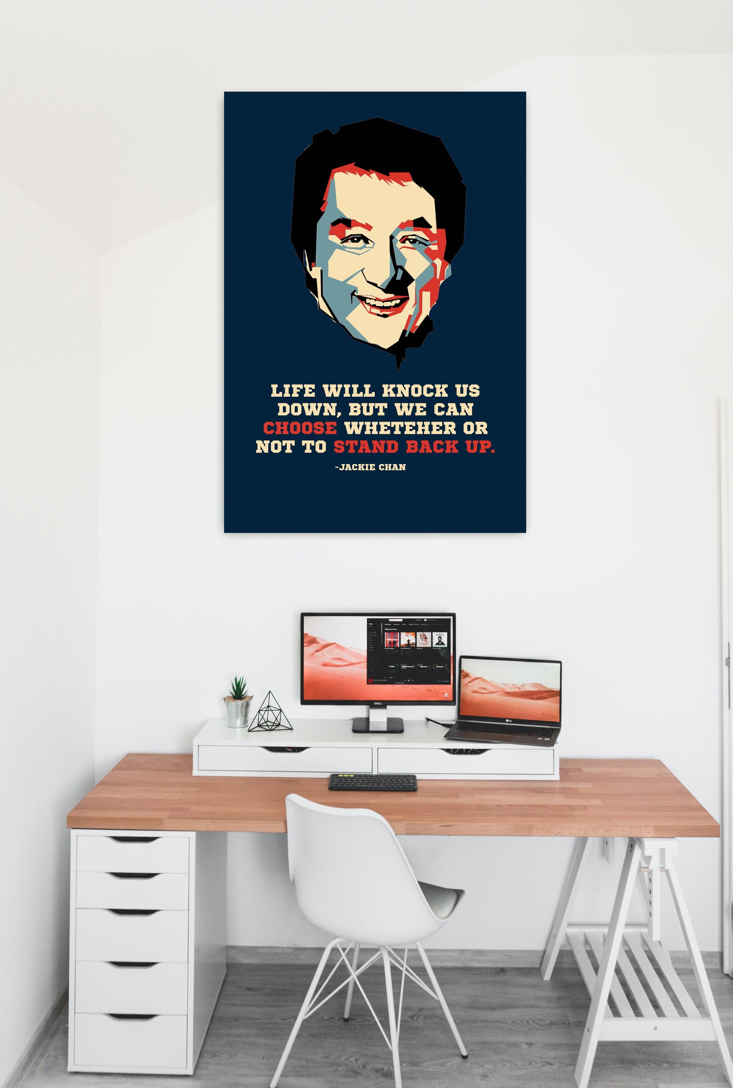 Jackie Chan Motivational Art Work