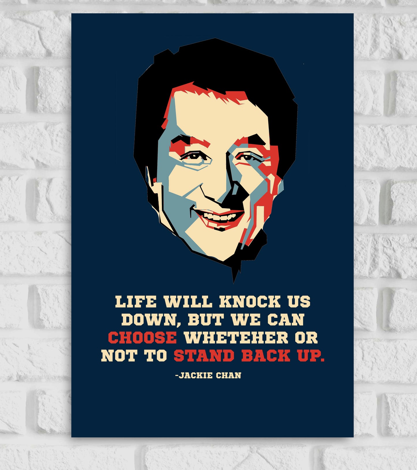 Jackie Chan Motivational Art Work