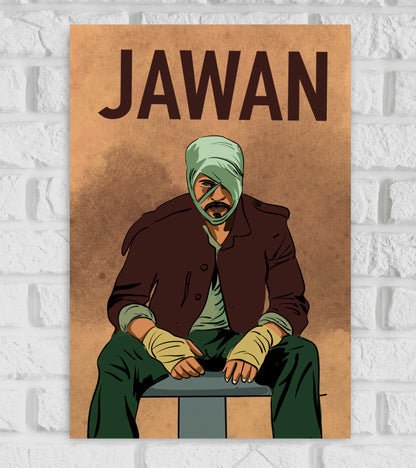 Jawan Movie Shahrukh Khan Artwork