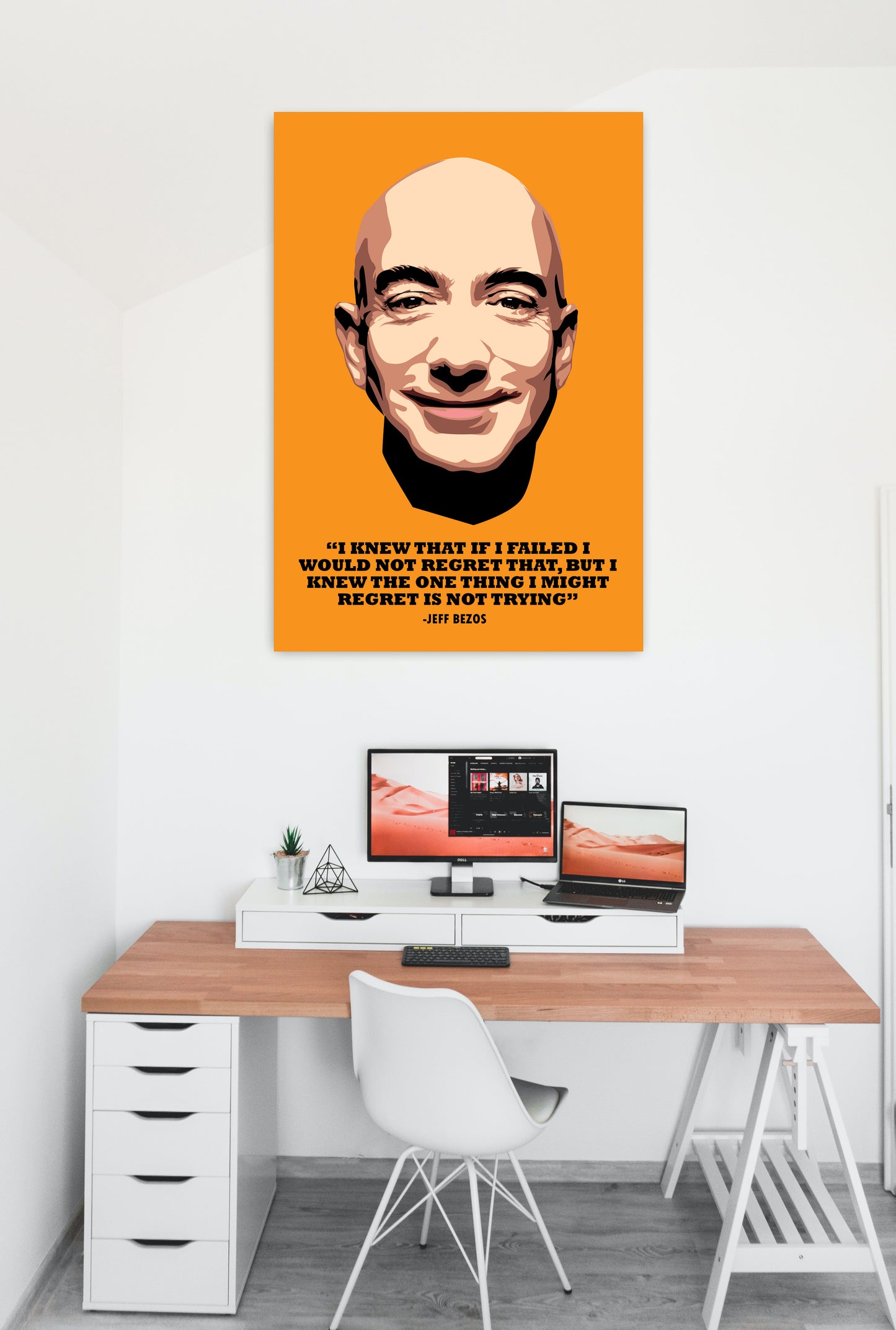 jeff Bezos Motivational Art work