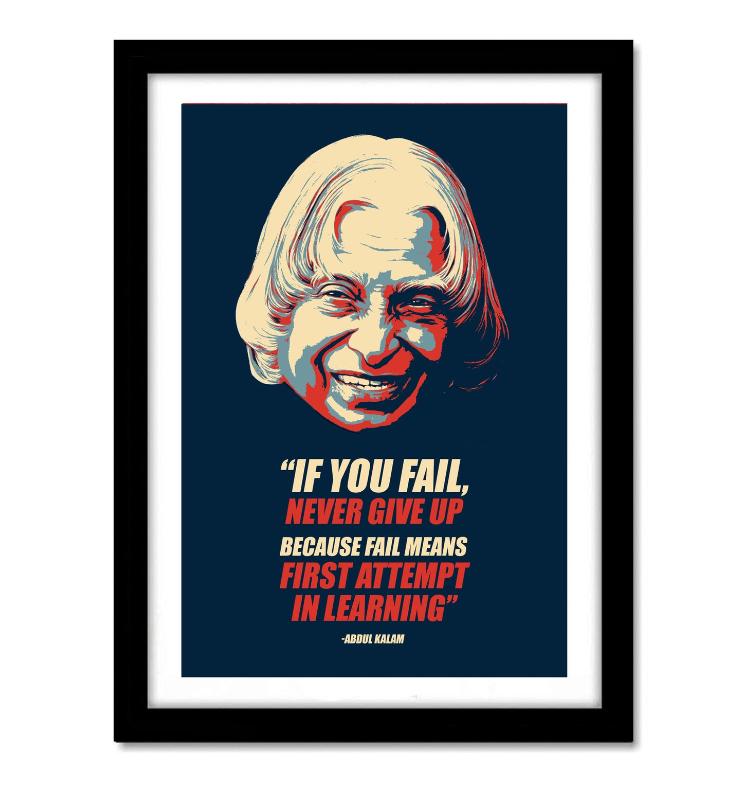 Abdul Kalam Motivational Art work