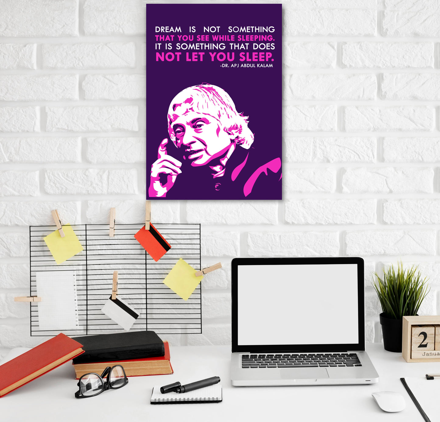 Abdul Kalam Motivational Art work