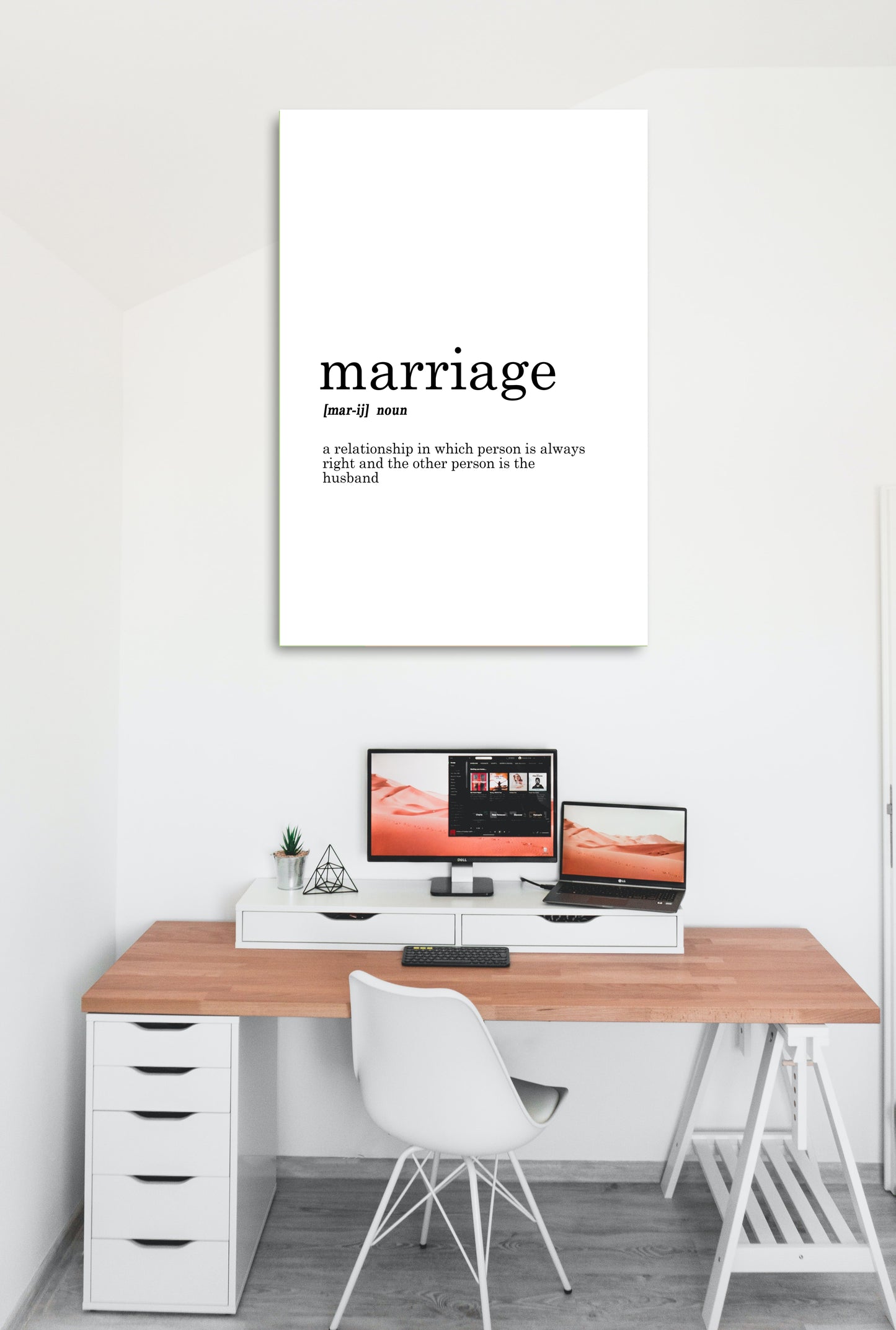 Marriage Funny Dictionary Art work