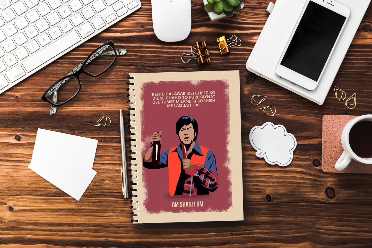 Om Shanti Om Printed Notebook