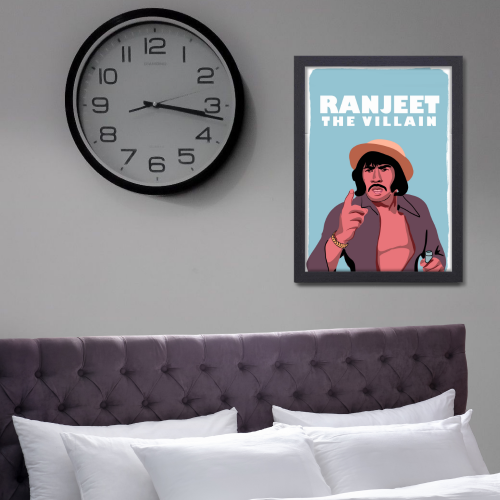 ranjeet the Villain Posters Frame Actor Artwork Framed Poster Bollywood Movies Canvas Painting Photo Frames for Wall Decor Bedroom Living Room Decoration Home Office walls Restraunt Cafe, ranjeet the villain posters, ranjeet the Villain poster, ranjeet the Villain poster hd, ranjeet the Villain pic, bollywood movies poster, bollywood movies poster hd, bollywood movies poster images, bollywood movies poster 2025, bollywood movies poster hd wallpaper, bollywood movies poster 2024