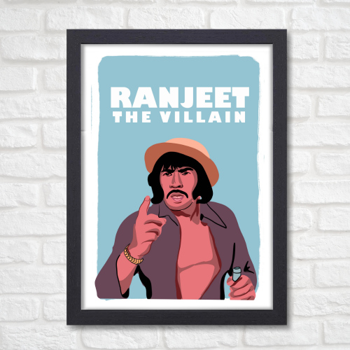 ranjeet the Villain Posters Frame Actor Artwork Framed Poster Bollywood Movies Canvas Painting Photo Frames for Wall Decor Bedroom Living Room Decoration Home Office walls Restraunt Cafe, ranjeet the villain posters, ranjeet the Villain poster, ranjeet the Villain poster hd, ranjeet the Villain pic, bollywood movies poster, bollywood movies poster hd, bollywood movies poster images, bollywood movies poster 2025, bollywood movies poster hd wallpaper, bollywood movies poster 2024