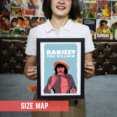 ranjeet the Villain Posters Frame Actor Artwork Framed Poster Bollywood Movies Canvas Painting Photo Frames for Wall Decor Bedroom Living Room Decoration Home Office walls Restraunt Cafe, ranjeet the villain posters, ranjeet the Villain poster, ranjeet the Villain poster hd, ranjeet the Villain pic, bollywood movies poster, bollywood movies poster hd, bollywood movies poster images, bollywood movies poster 2025, bollywood movies poster hd wallpaper, bollywood movies poster 2024