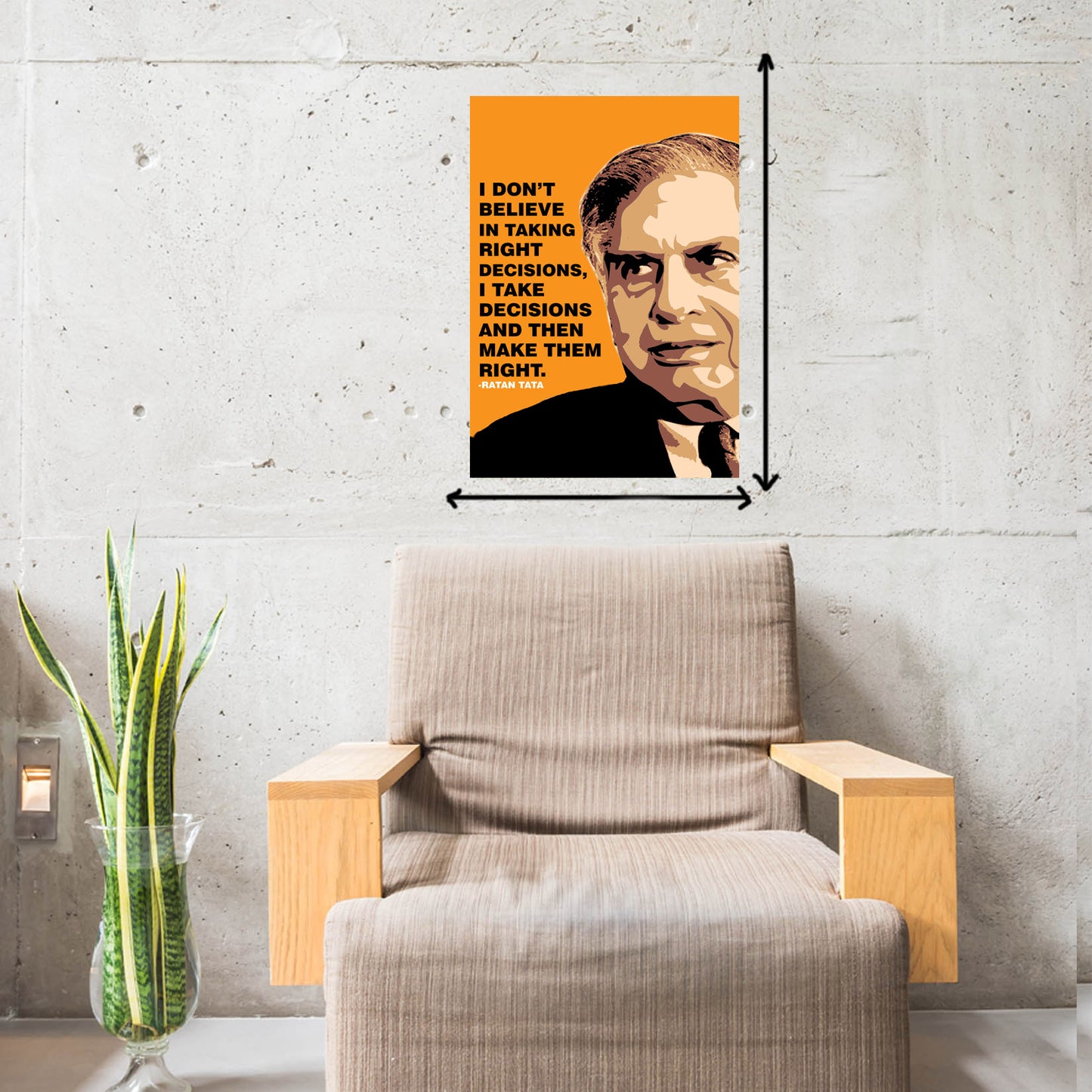 Ratan Tata Motivational Art Work