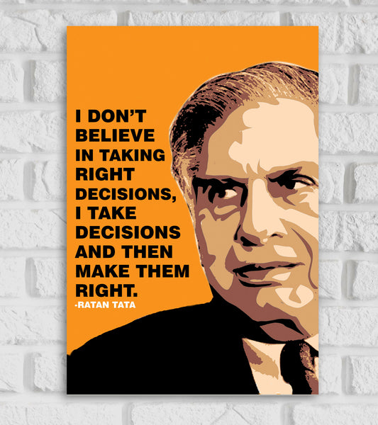 Ratan Tata Motivational Art Work