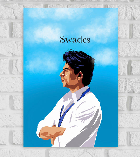 Swades Movie Shahrukh Khan Artwork