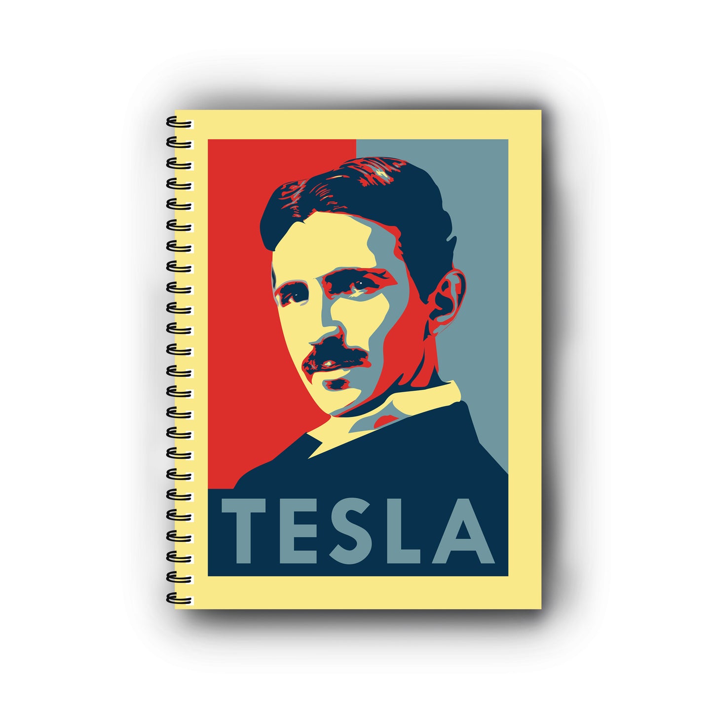 Nikola Tesla Printed Notebook