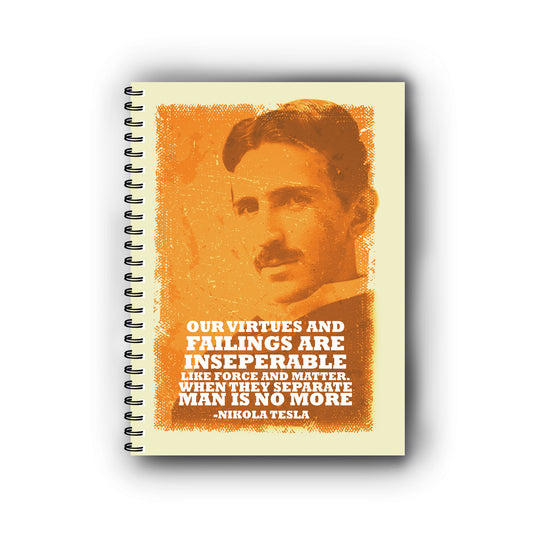 Nikola Tesla Printed Notebook