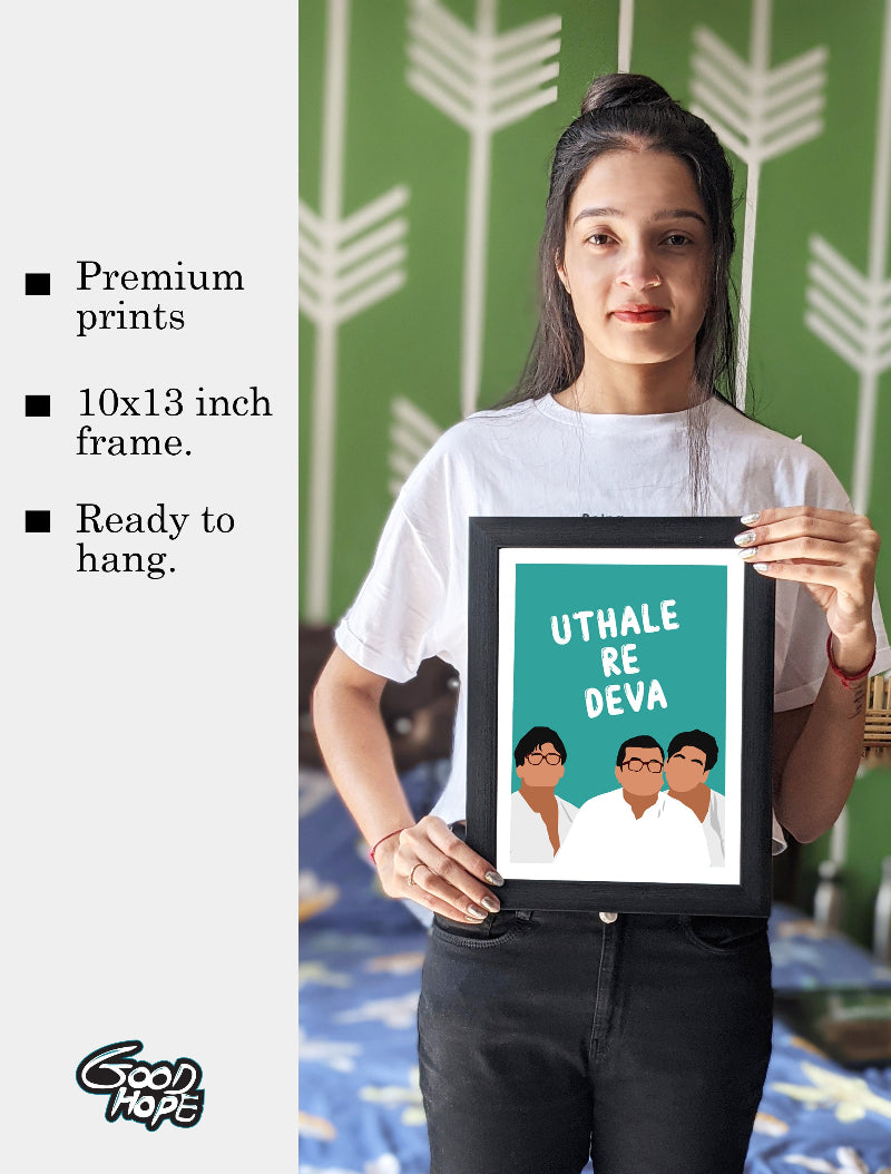 Hera Pheri Movie Paresh Rawal, Akshay, Sunil Shetty Artwork