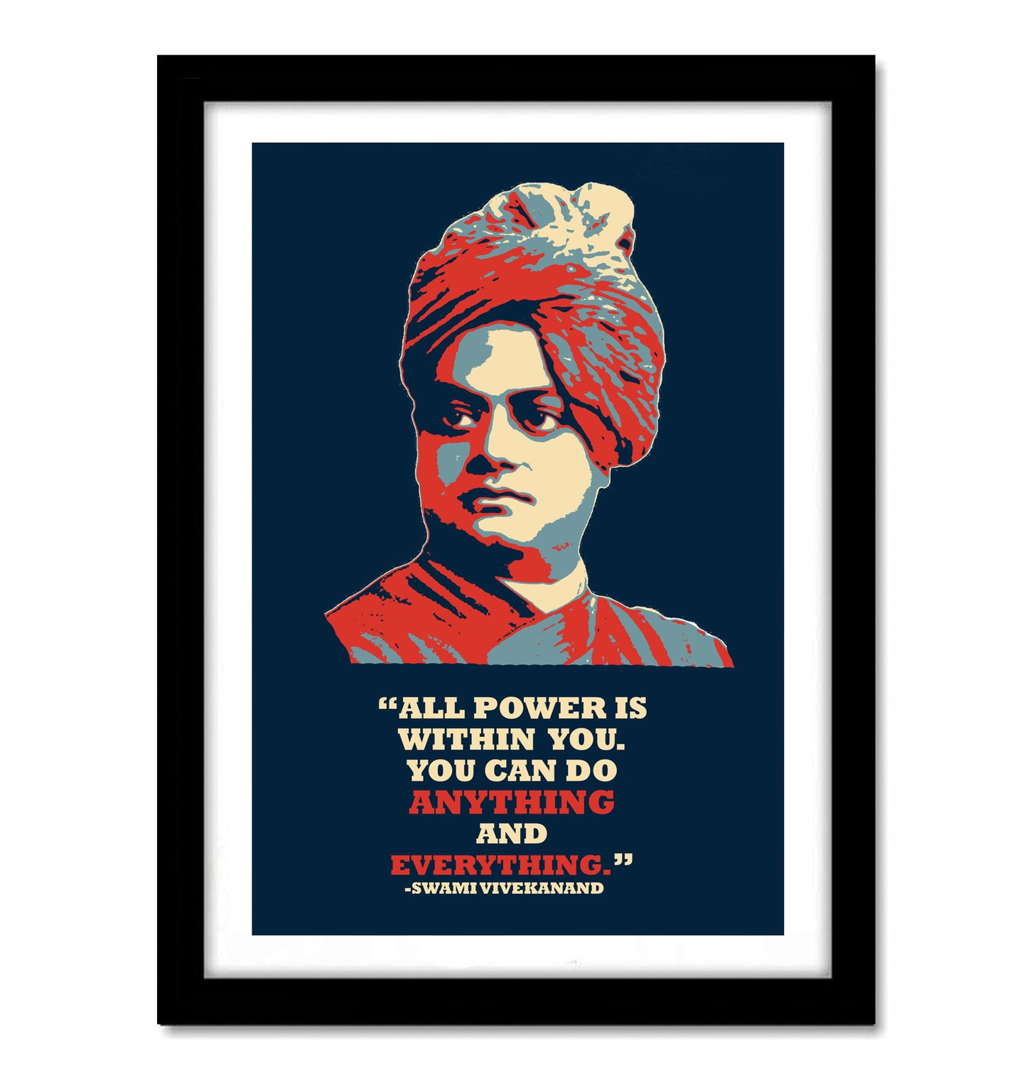 Swami Vivekanand Motivational Artwork