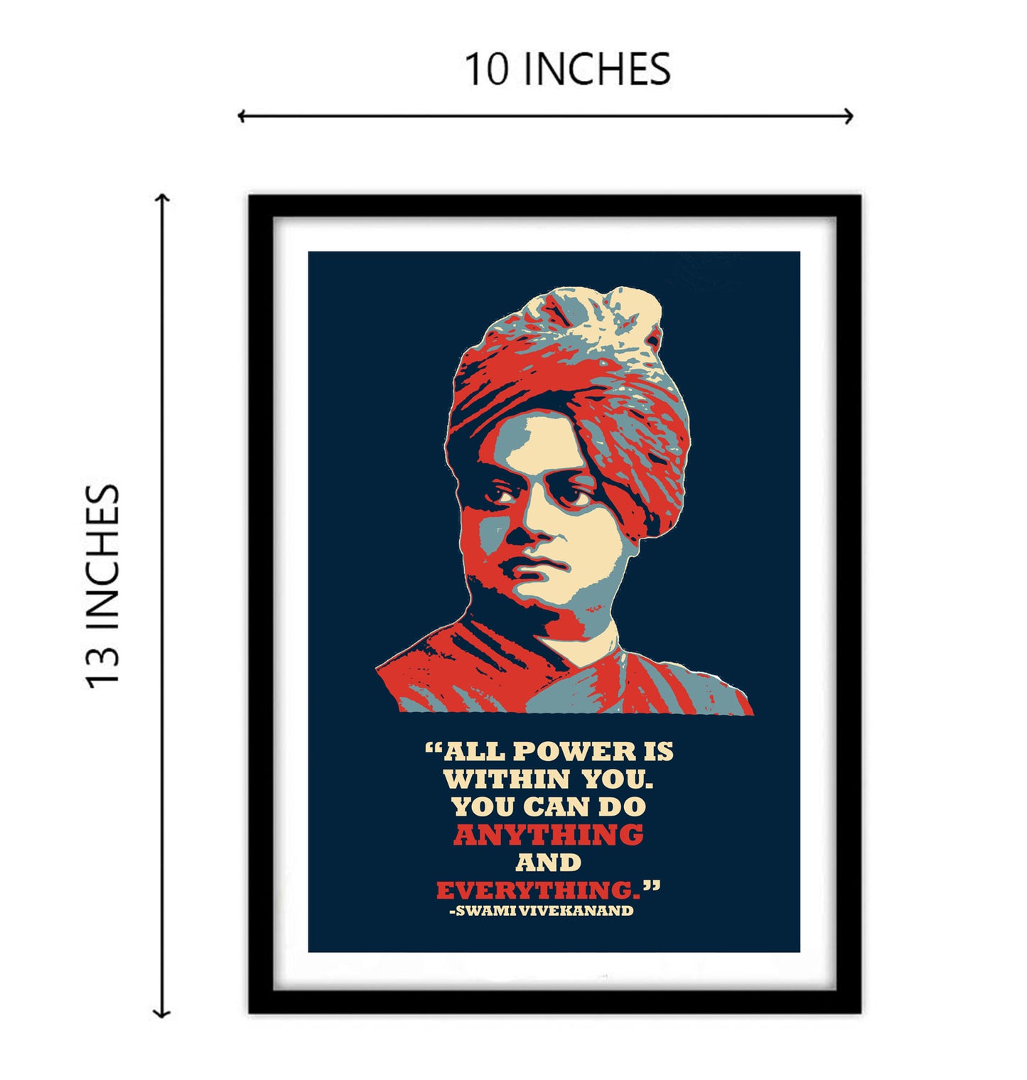 Swami Vivekanand Motivational Artwork