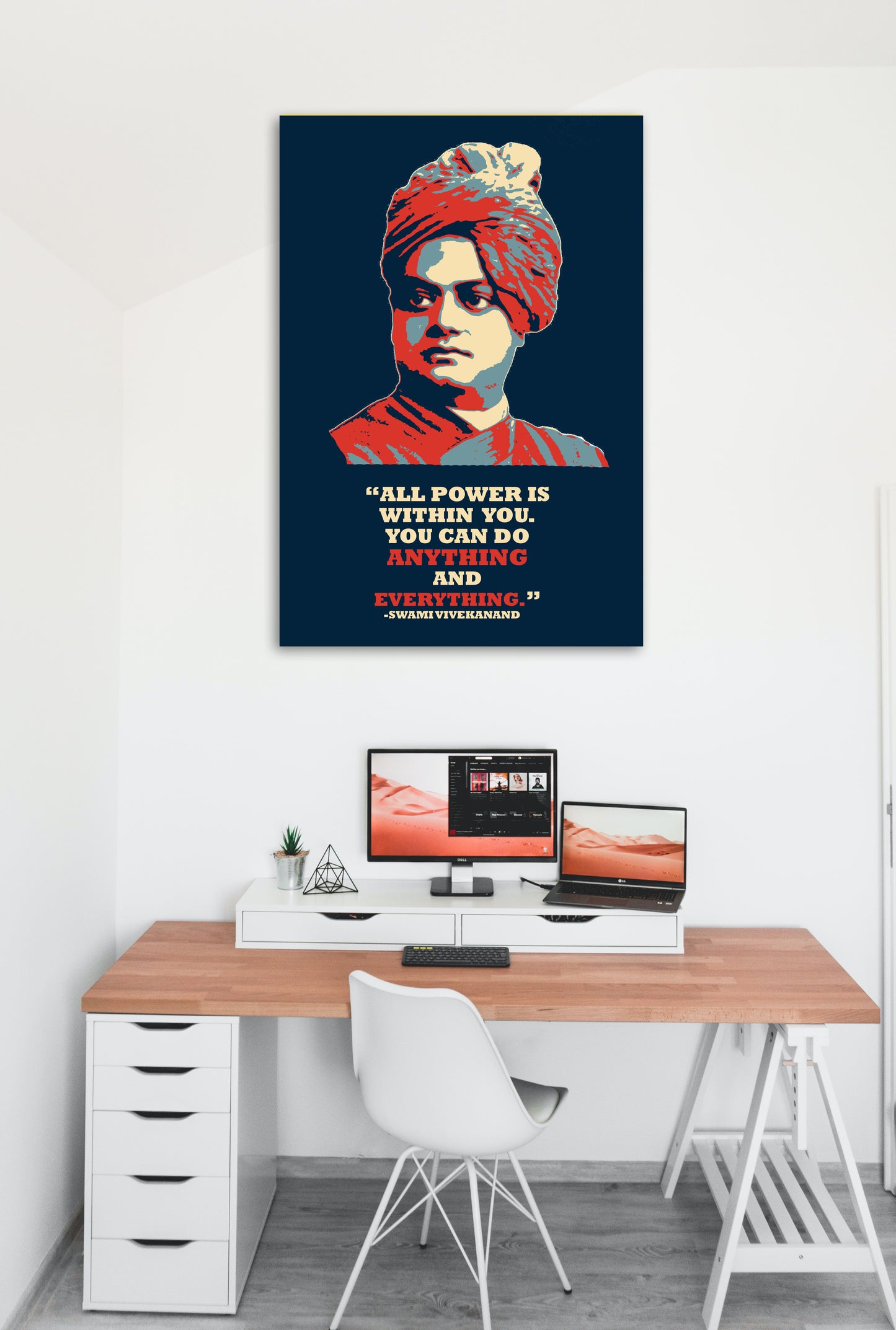 Swami Vivekanand Motivational Artwork