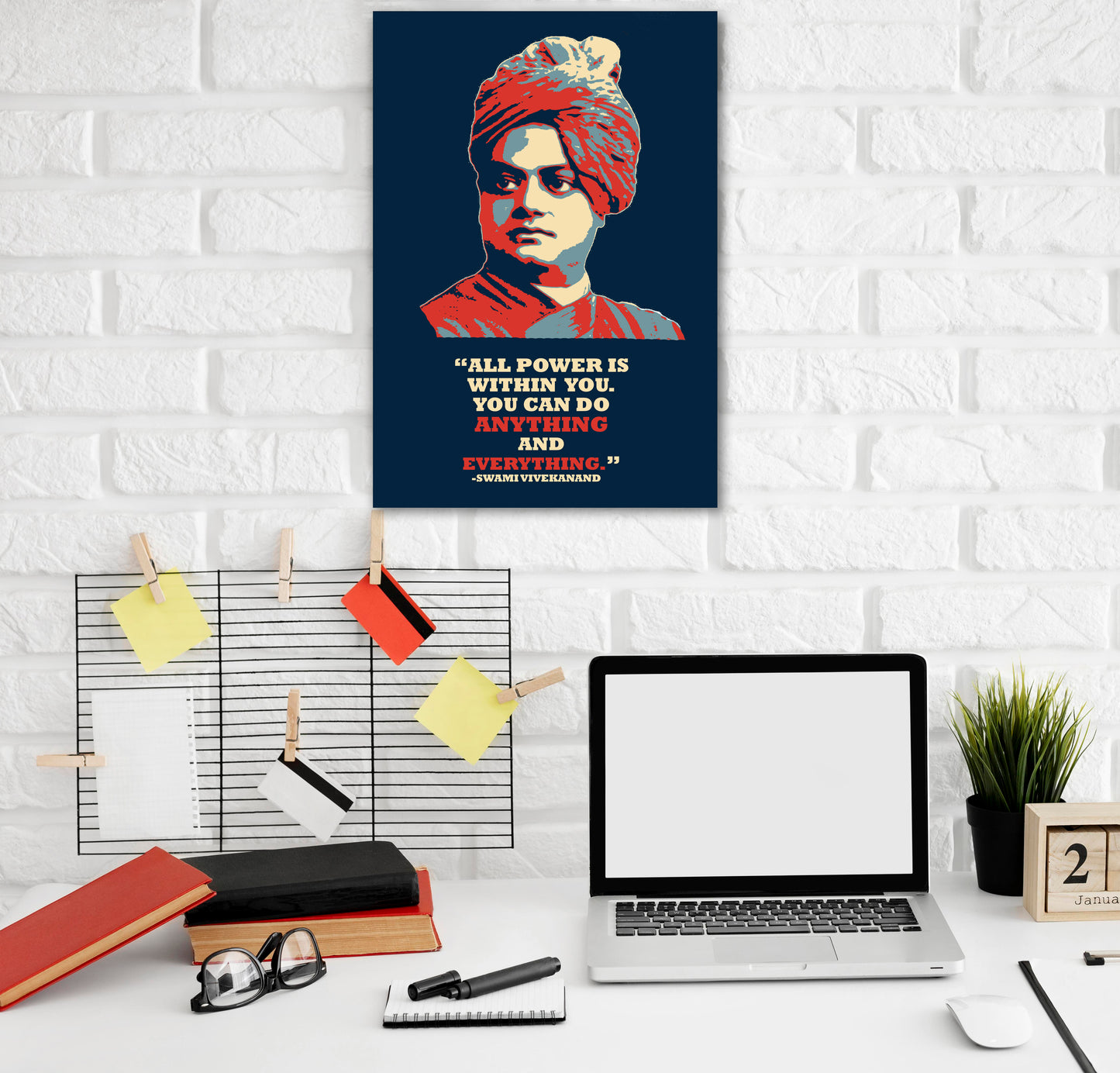 Swami Vivekanand Motivational Artwork