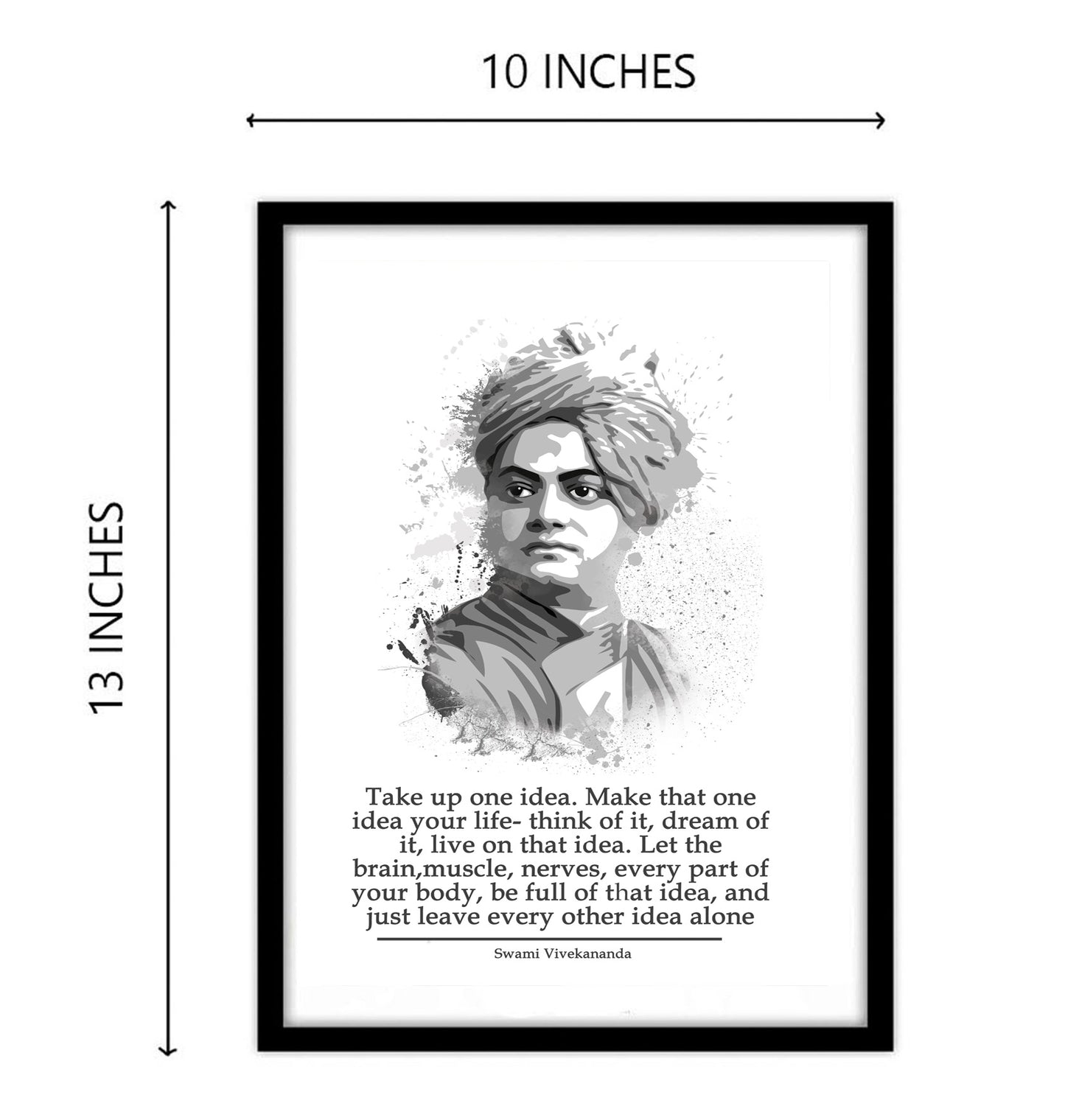 Swami Vivekanand Motivational Artwork