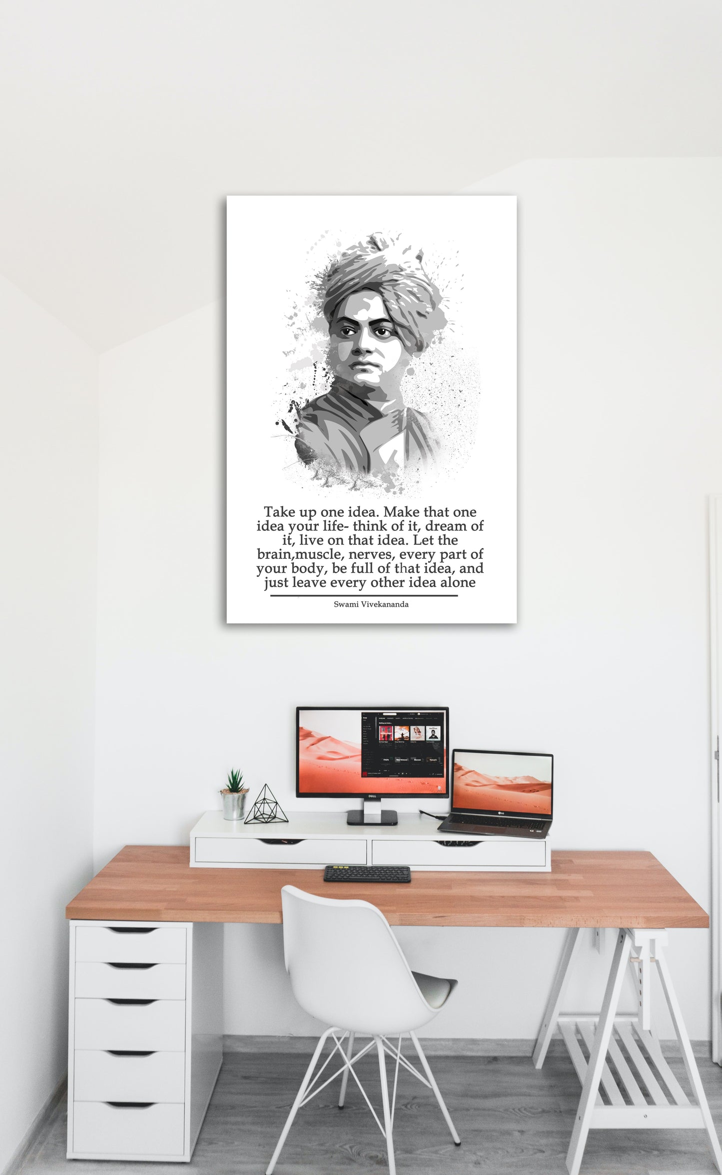 Swami Vivekanand Motivational Artwork