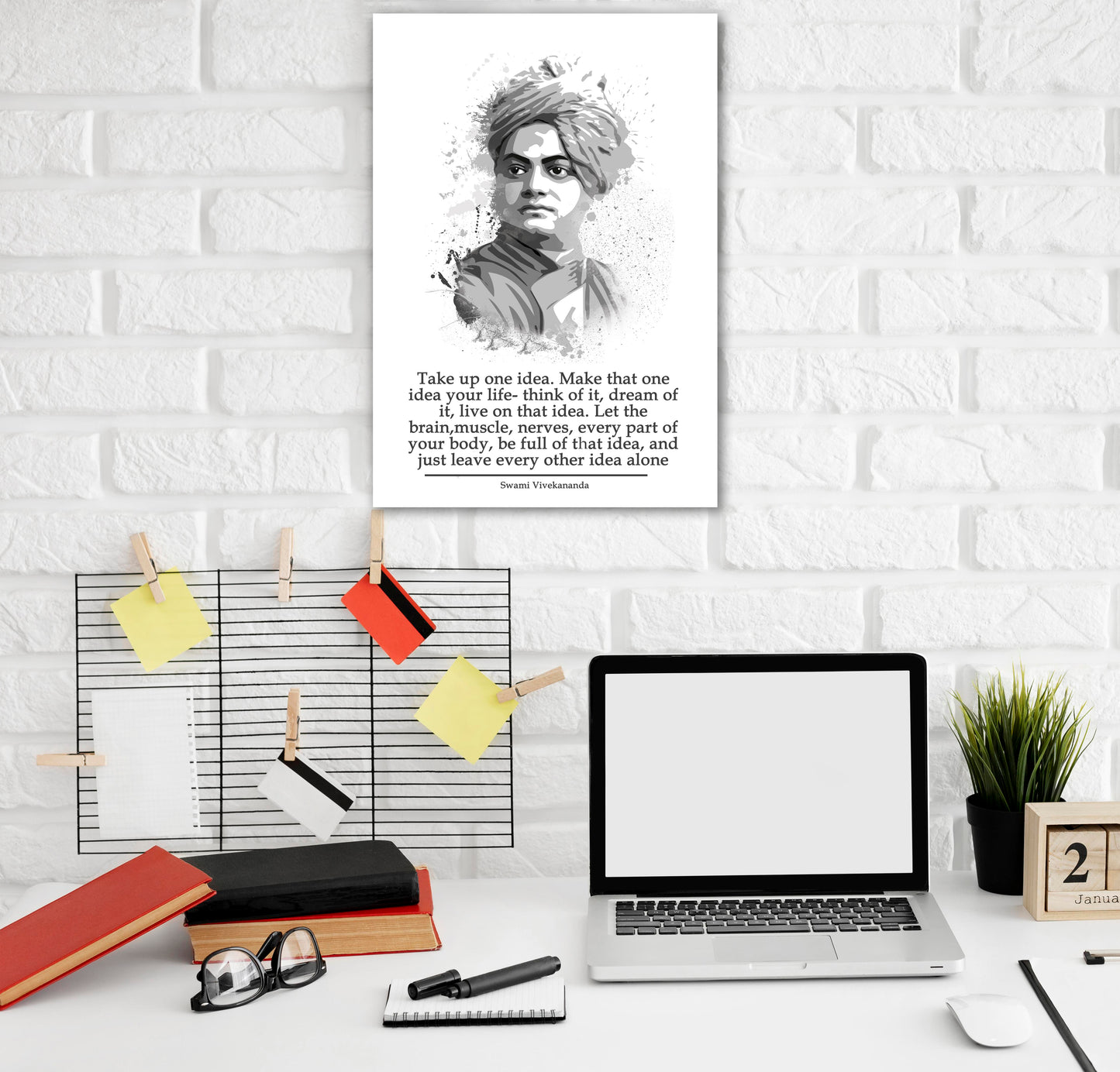 Swami Vivekanand Motivational Artwork