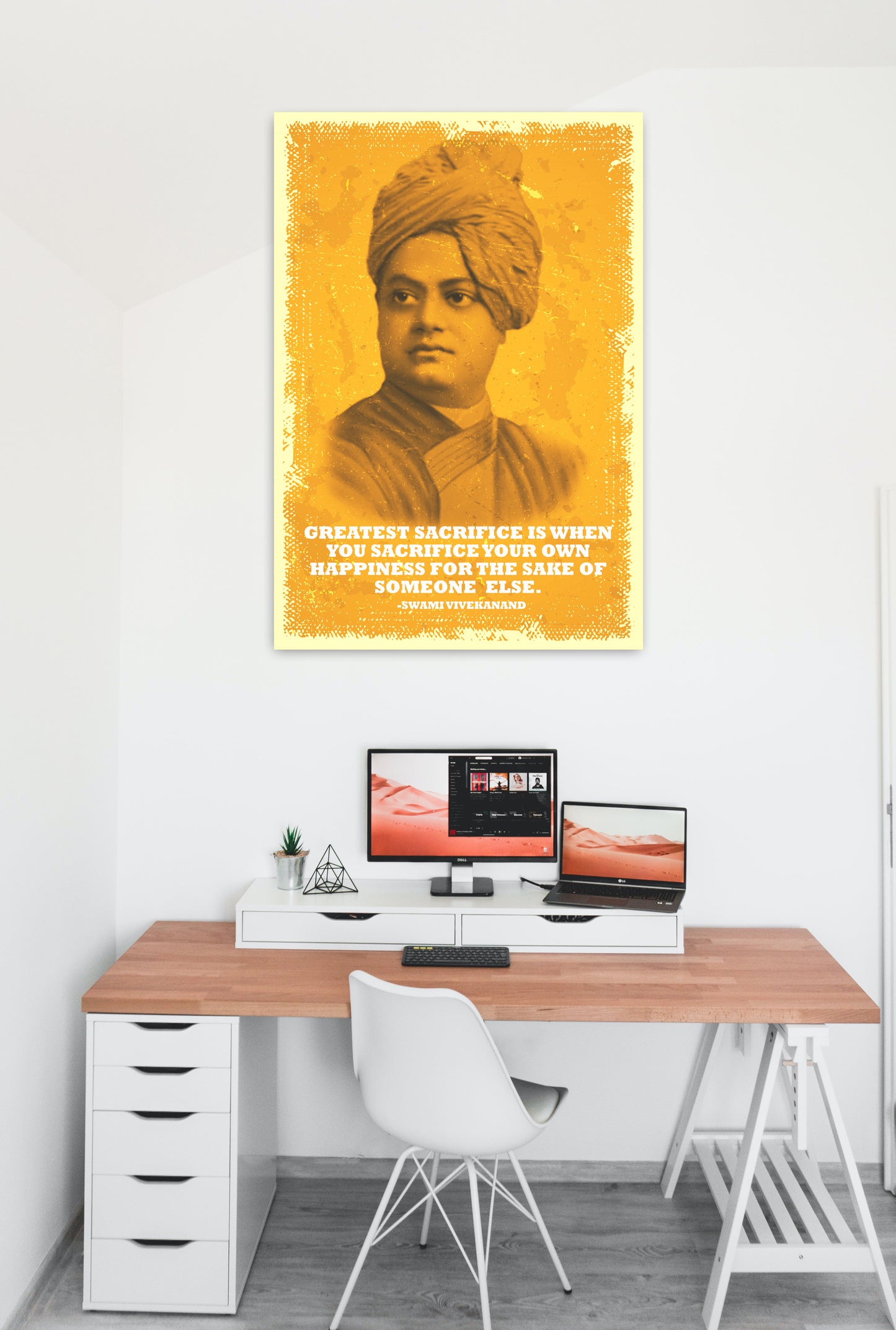 Swami Vivekanand Motivational Art work