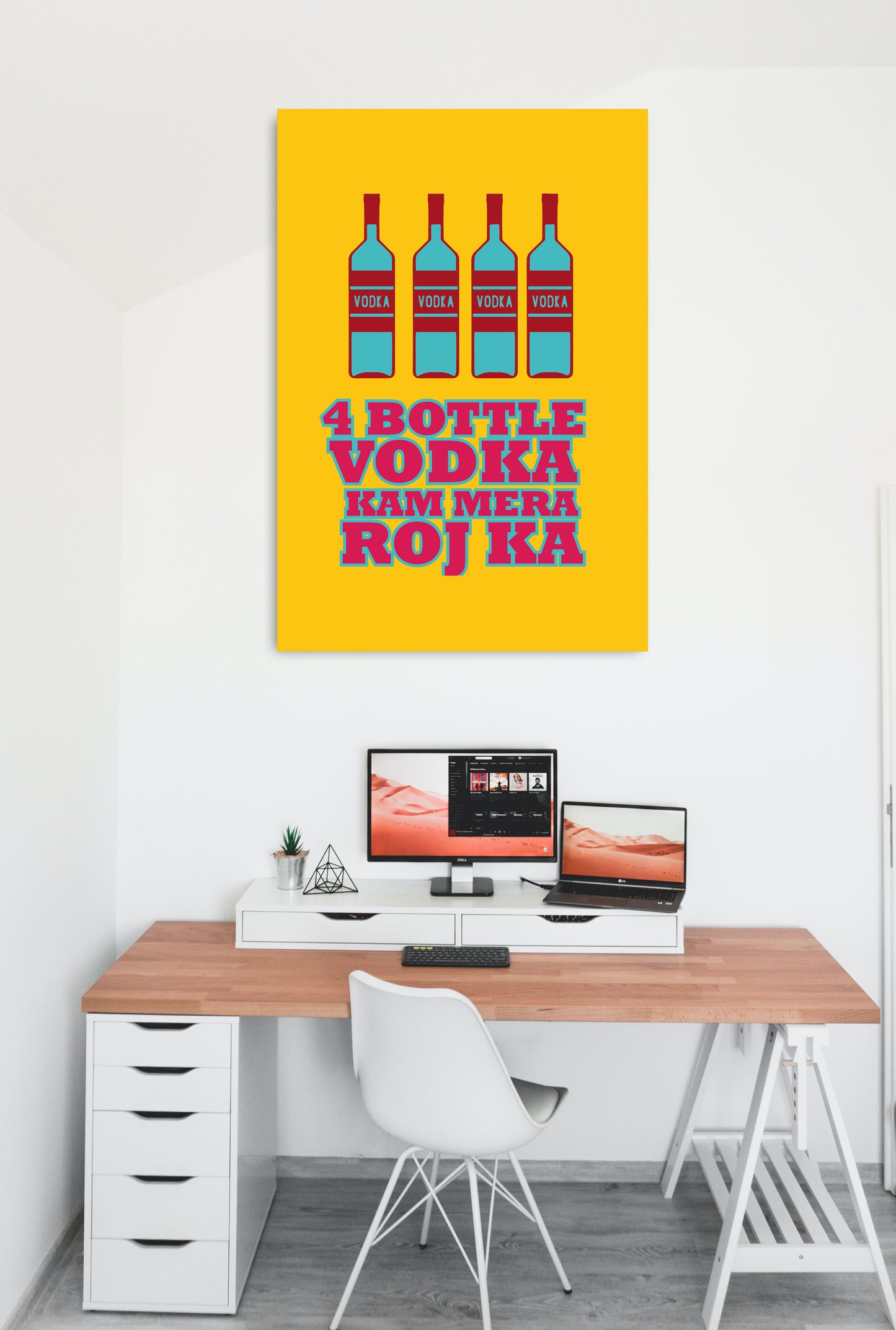 Vodka Bottle Funny Quote Artwork