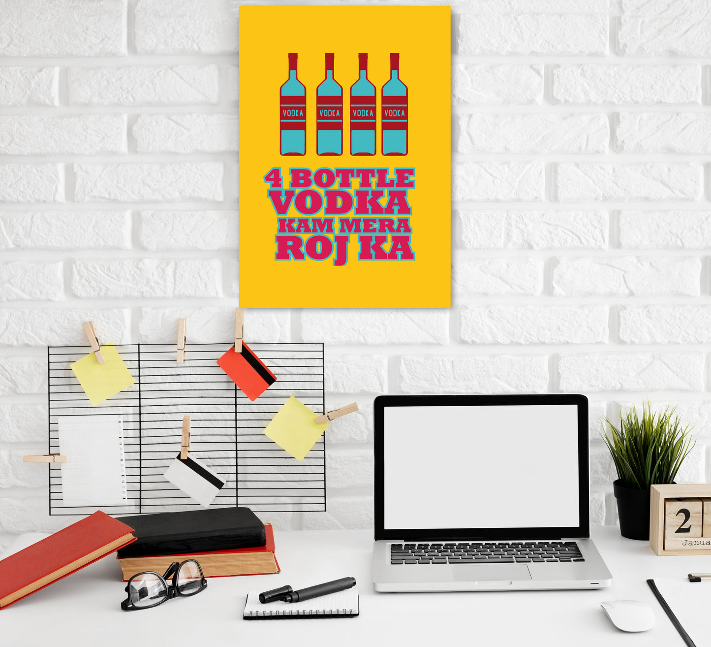 Vodka Bottle Funny Quote Artwork