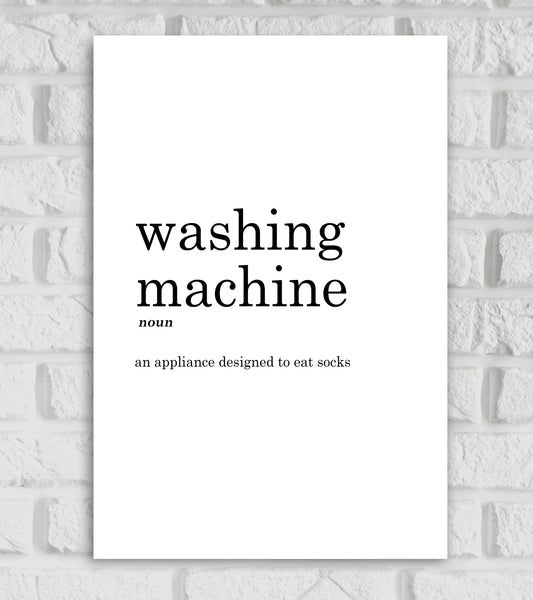 Washing Machine Funny Dictionary Art work