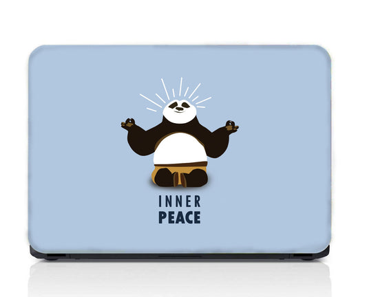 Inner peace Laptop Skin Cool & Funky Matte Finish Minimalist Blue Color Laptop Skin